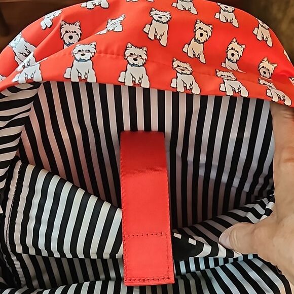 Marc Tetro Red Backpack White Scottish Dogs - Picture 11 of 14